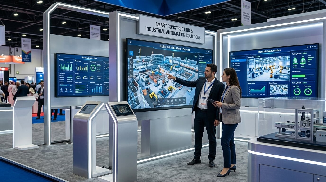 Демонстрация технологий умного строительства и цифровых двойников на International Engineering Expo в Бангкоке