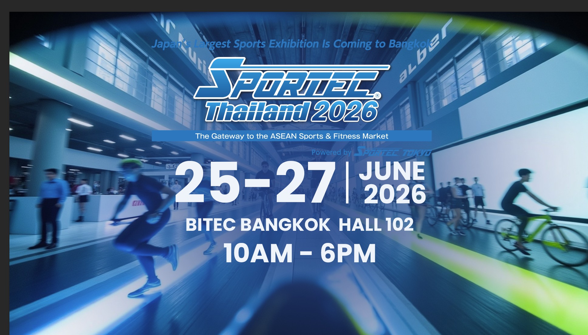 SPORTEC Thailand 2026 — официальный баннер выставки в BITEC Бангкок